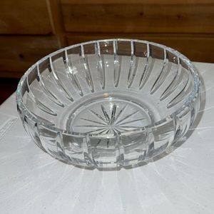 Crystal serving dish